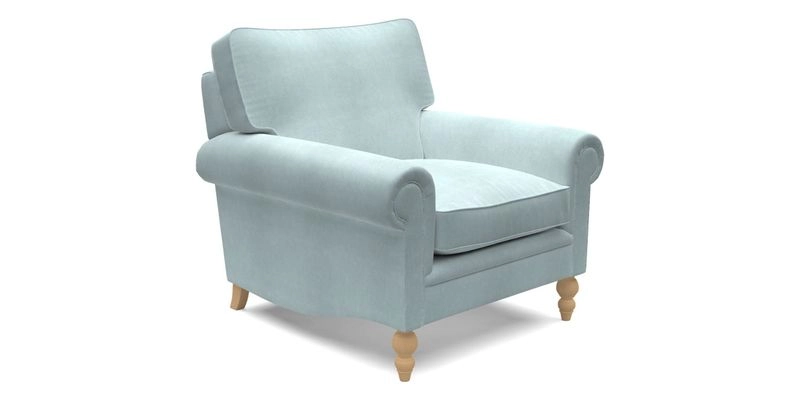 Aldingbourne Chair in Grain Sack Stripe Linen Red