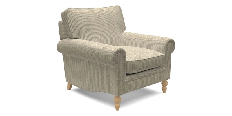 Aldingbourne Chair in Grain Sack Stripe Linen Red