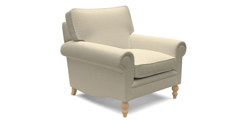 Aldingbourne Chair in Grain Sack Stripe Linen Red