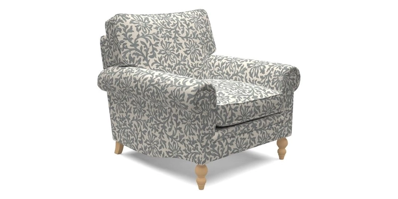 Aldingbourne Chair in Grain Sack Stripe Linen Red