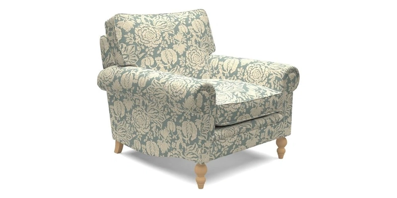 Aldingbourne Chair in Grain Sack Stripe Linen Red