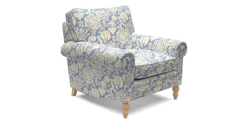 Aldingbourne Chair in Grain Sack Stripe Linen Red