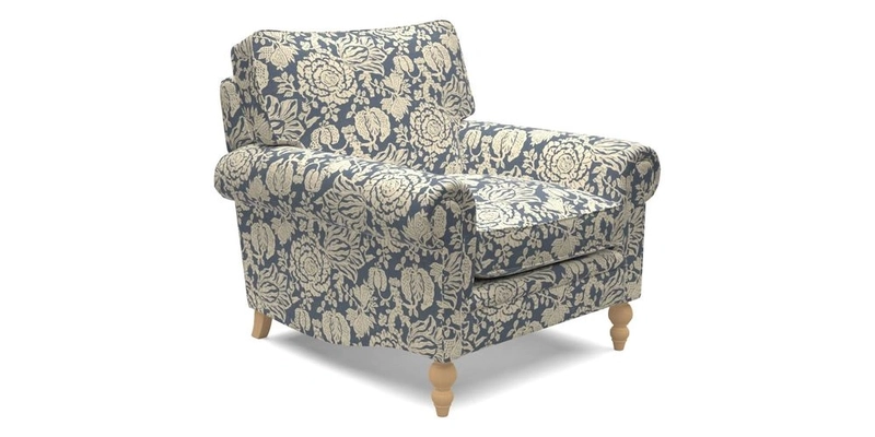 Aldingbourne Chair in Grain Sack Stripe Linen Red