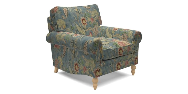 Aldingbourne Chair in Grain Sack Stripe Linen Red