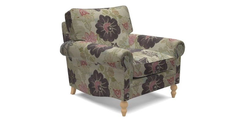 Aldingbourne Chair in Grain Sack Stripe Linen Red