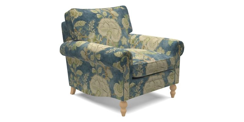 Aldingbourne Chair in Grain Sack Stripe Linen Red