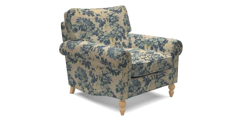 Aldingbourne Chair in Grain Sack Stripe Linen Red