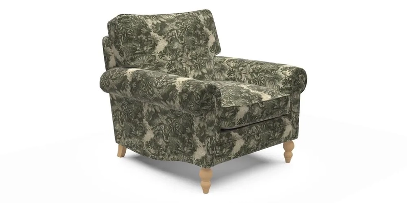 Aldingbourne Chair in Grain Sack Stripe Linen Red