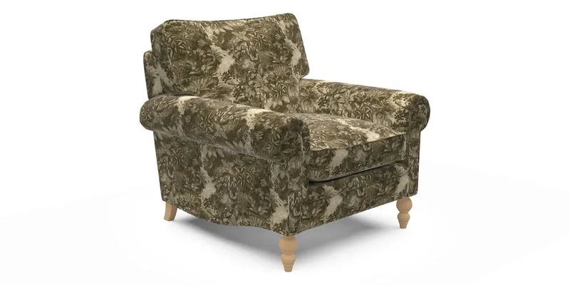 Aldingbourne Chair in Grain Sack Stripe Linen Red