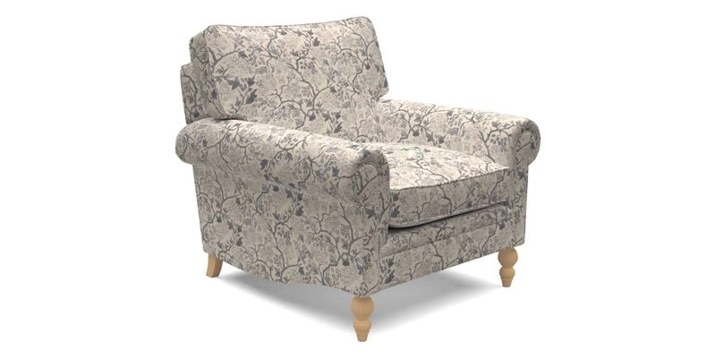 Aldingbourne Chair in Grain Sack Stripe Linen Red