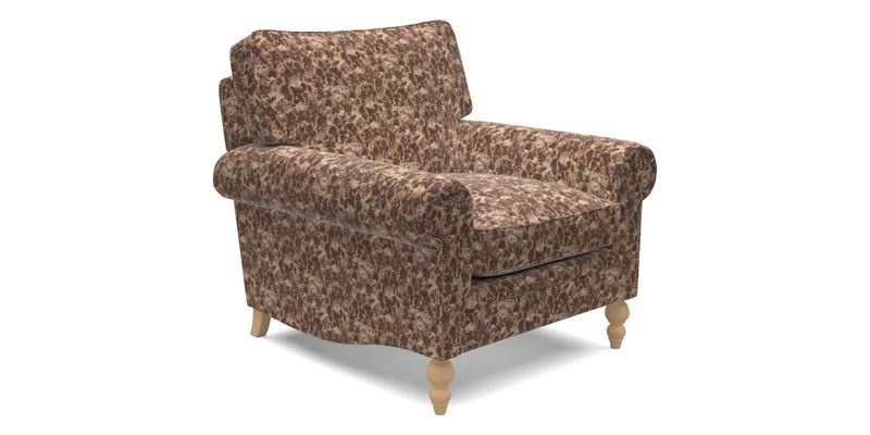 Aldingbourne Chair in Grain Sack Stripe Linen Red