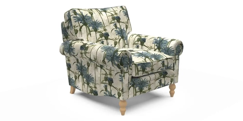 Aldingbourne Chair in Grain Sack Stripe Linen Red