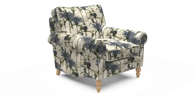 Aldingbourne Chair in Grain Sack Stripe Linen Red