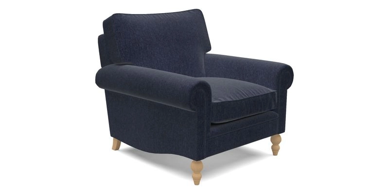 Aldingbourne Chair in Grain Sack Stripe Linen Red