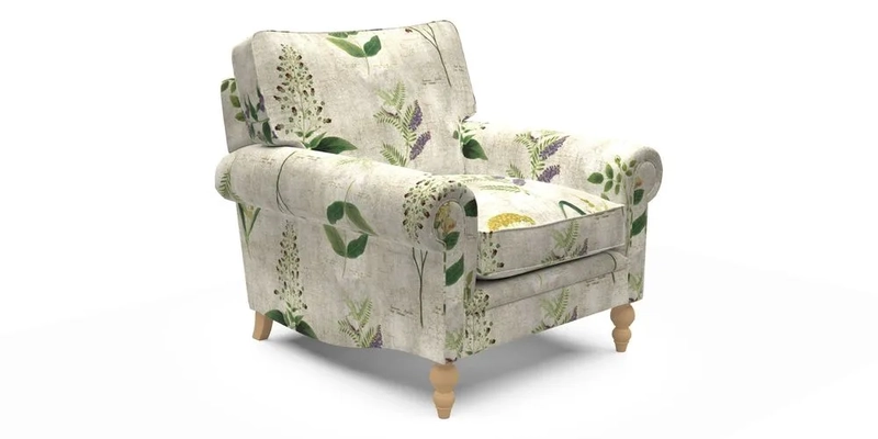 Aldingbourne Chair in Grain Sack Stripe Linen Red