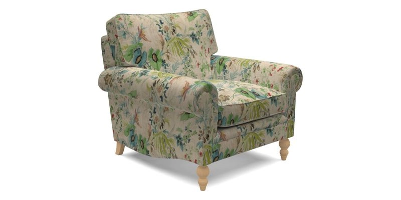 Aldingbourne Chair in Grain Sack Stripe Linen Red