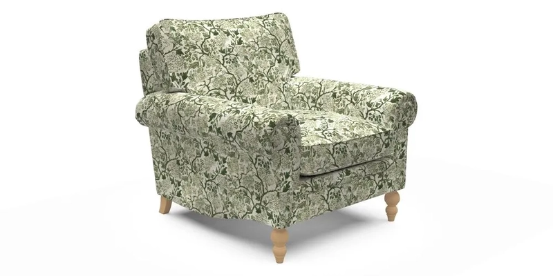 Aldingbourne Chair in Grain Sack Stripe Linen Red