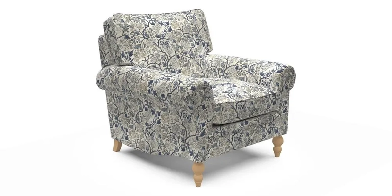 Aldingbourne Chair in Grain Sack Stripe Linen Red