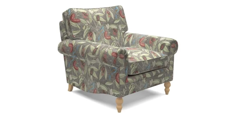 Aldingbourne Chair in Grain Sack Stripe Linen Red