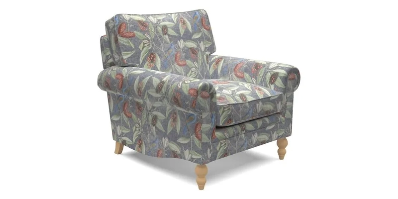 Aldingbourne Chair in Grain Sack Stripe Linen Red