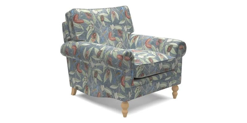 Aldingbourne Chair in Grain Sack Stripe Linen Red