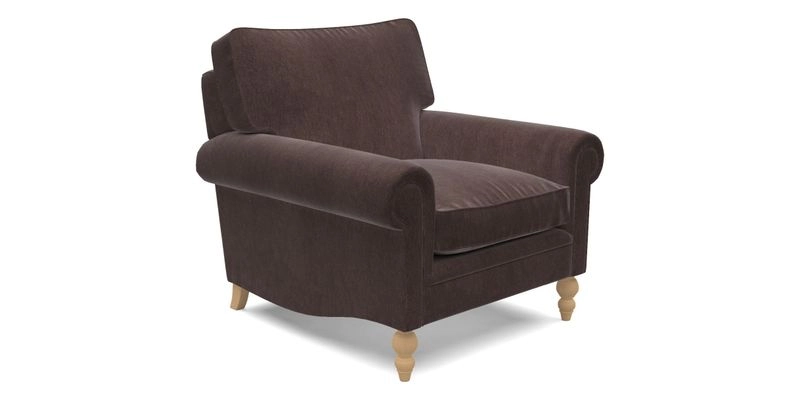 Aldingbourne Chair in Grain Sack Stripe Linen Red