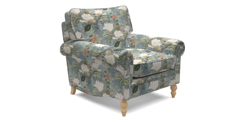 Aldingbourne Chair in Grain Sack Stripe Linen Red