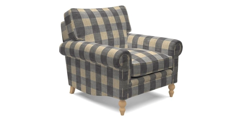 Aldingbourne Chair in Grain Sack Stripe Linen Red