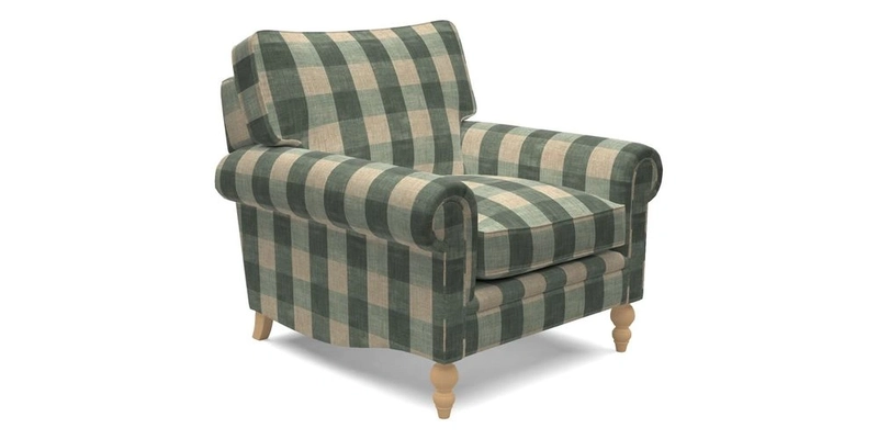 Aldingbourne Chair in Grain Sack Stripe Linen Red