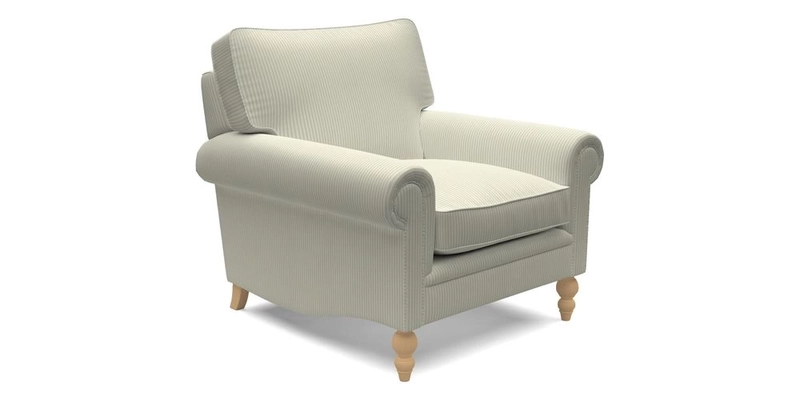 Aldingbourne Chair in Grain Sack Stripe Linen Red