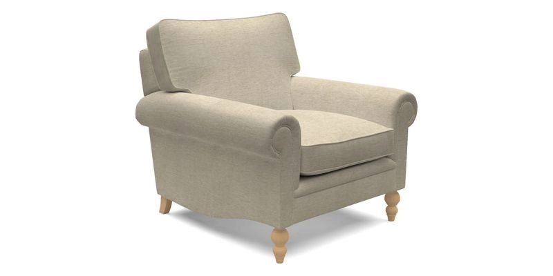 Aldingbourne Chair in Grain Sack Stripe Linen Red