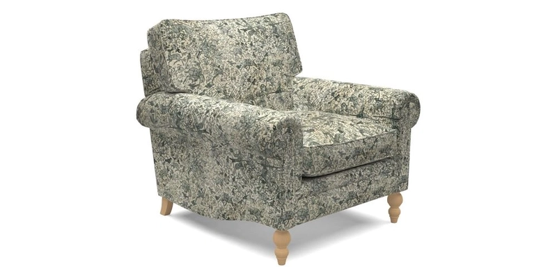 Aldingbourne Chair in Grain Sack Stripe Linen Red