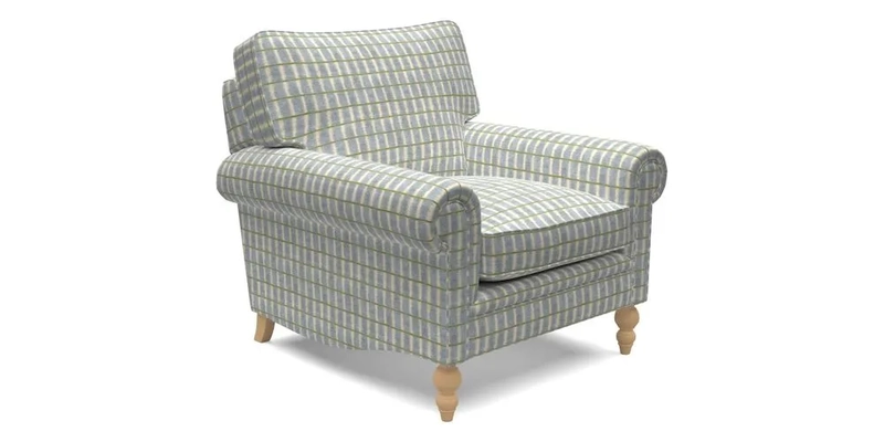 Aldingbourne Chair in Grain Sack Stripe Linen Red