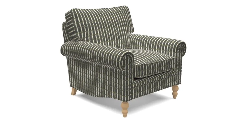 Aldingbourne Chair in Grain Sack Stripe Linen Red