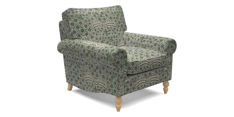 Aldingbourne Chair in Grain Sack Stripe Linen Red