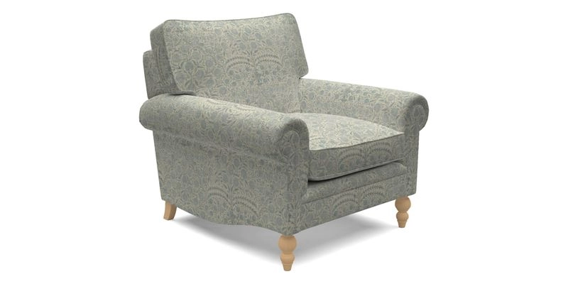 Aldingbourne Chair in Grain Sack Stripe Linen Red