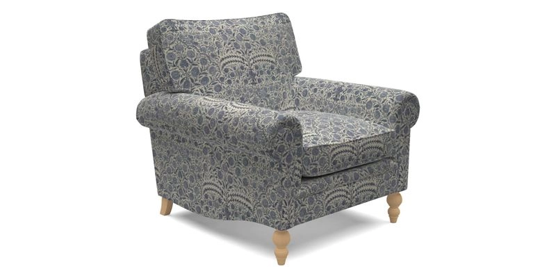 Aldingbourne Chair in Grain Sack Stripe Linen Red