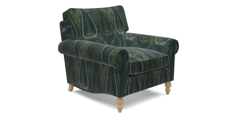 Aldingbourne Chair in Grain Sack Stripe Linen Red