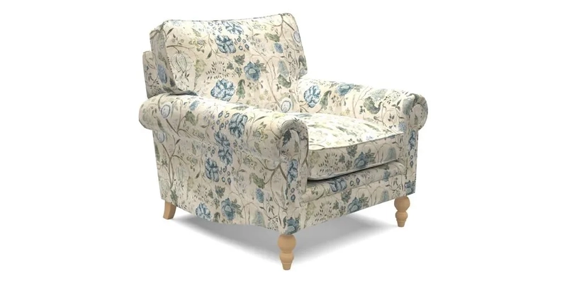 Aldingbourne Chair in Grain Sack Stripe Linen Red