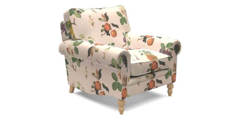 Aldingbourne Chair in Grain Sack Stripe Linen Red