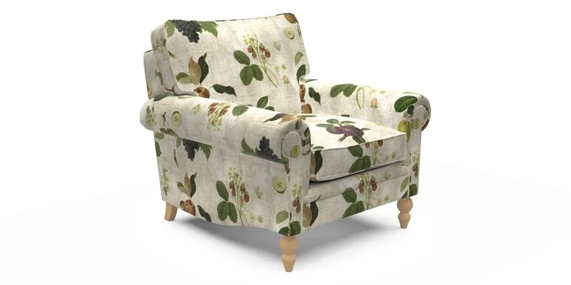 Aldingbourne Chair in Grain Sack Stripe Linen Red