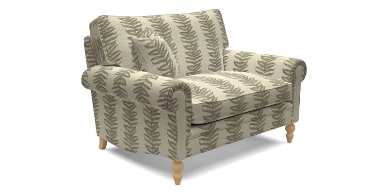 Aldingbourne 3 seater sofa in Grain Sack Stripe Linen Red