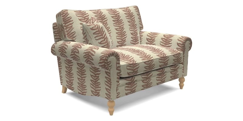 Aldingbourne 3 seater sofa in Grain Sack Stripe Linen Red