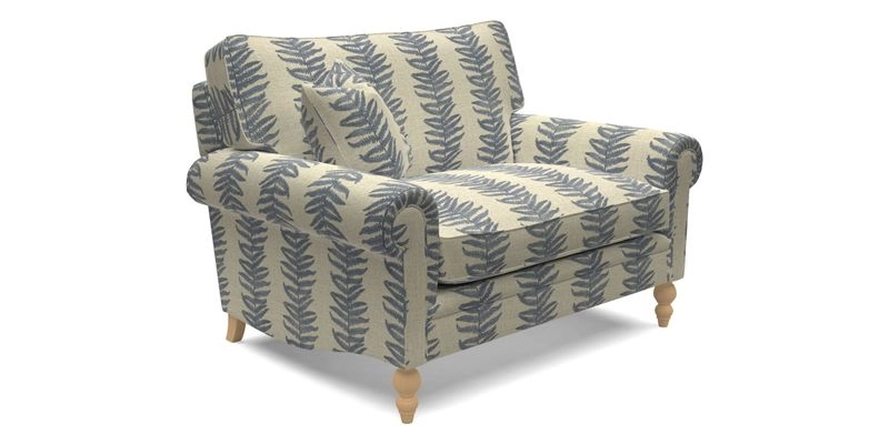 Aldingbourne 3 seater sofa in Grain Sack Stripe Linen Red