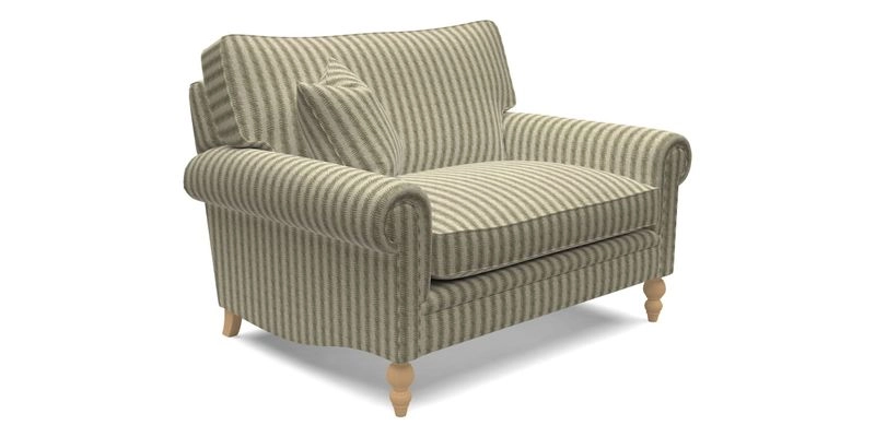 Aldingbourne 3 seater sofa in Grain Sack Stripe Linen Red