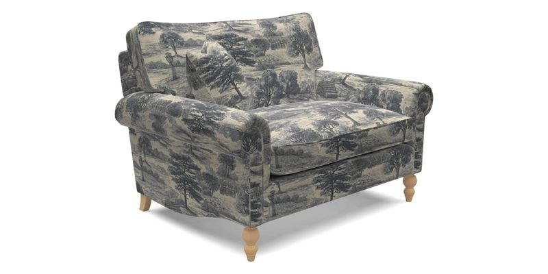 Aldingbourne 3 seater sofa in Grain Sack Stripe Linen Red