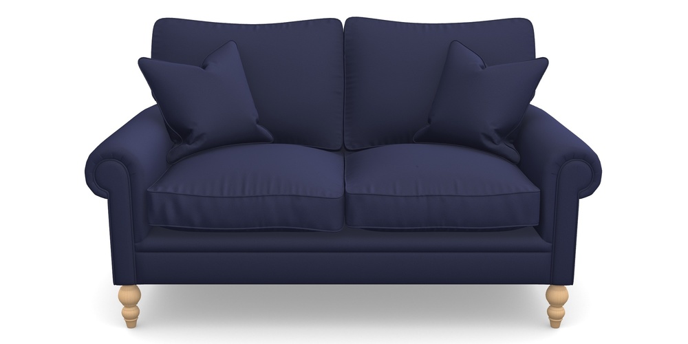 Product photograph of Aldingbourne 2 5 Seater Sofa In Clever Glossy Velvet - Navy from Sofas and Stuff Limited