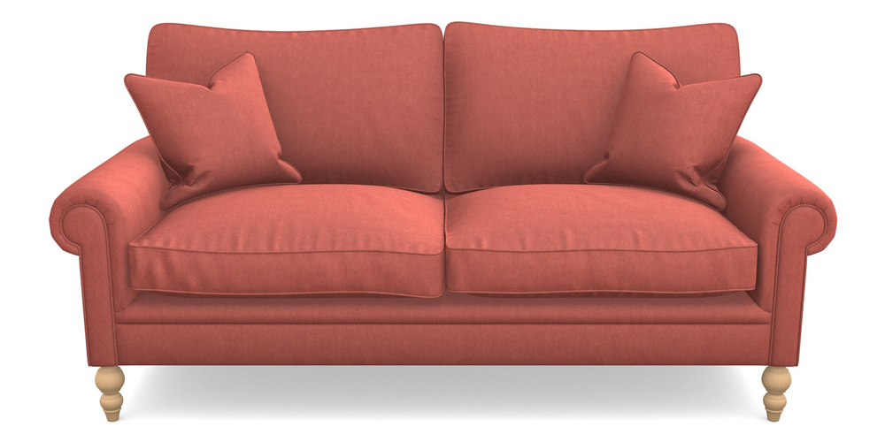 Product photograph of Aldingbourne 3 Seater Sofa In Clever Tough And Eco Velvet - Damson from Sofas and Stuff Limited