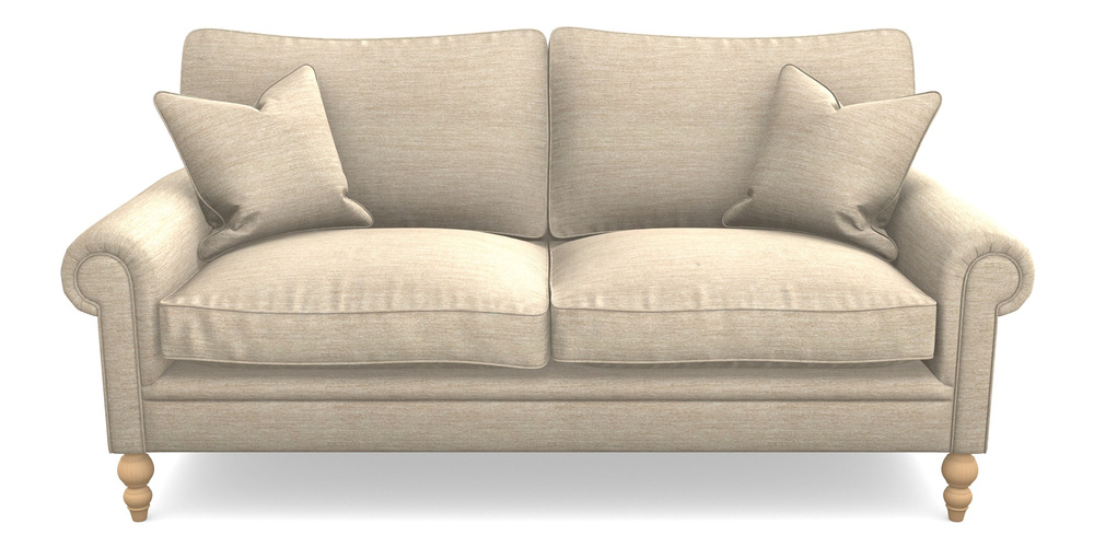 Product photograph of Aldingbourne 3 Seater Sofa In Textured Velvet - Almond from Sofas and Stuff Limited