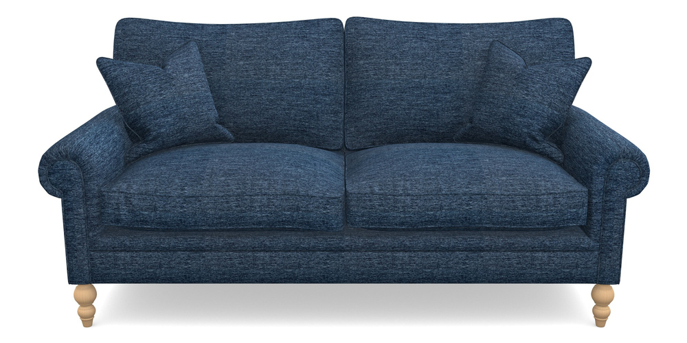 Product photograph of Aldingbourne 3 Seater Sofa In Textured Velvet - Denim from Sofas and Stuff Limited